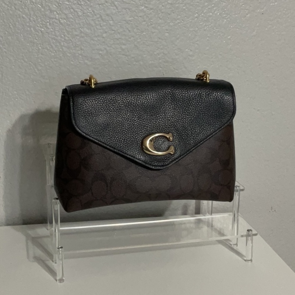 Coach Black and Brown Crossbody Bag